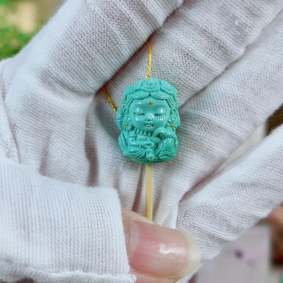 未镶嵌绿松石珠宝奇石