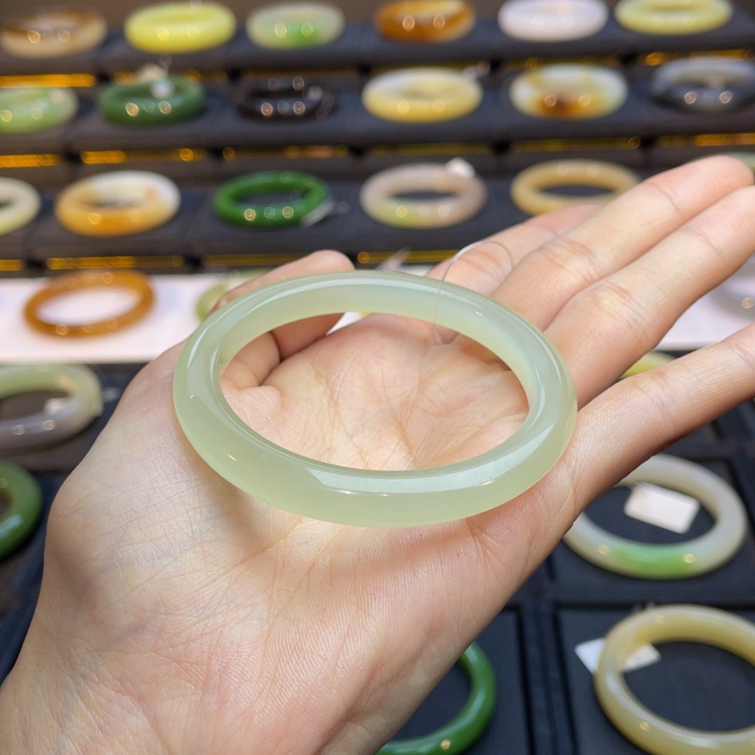 和田玉手镯未镶嵌E*a