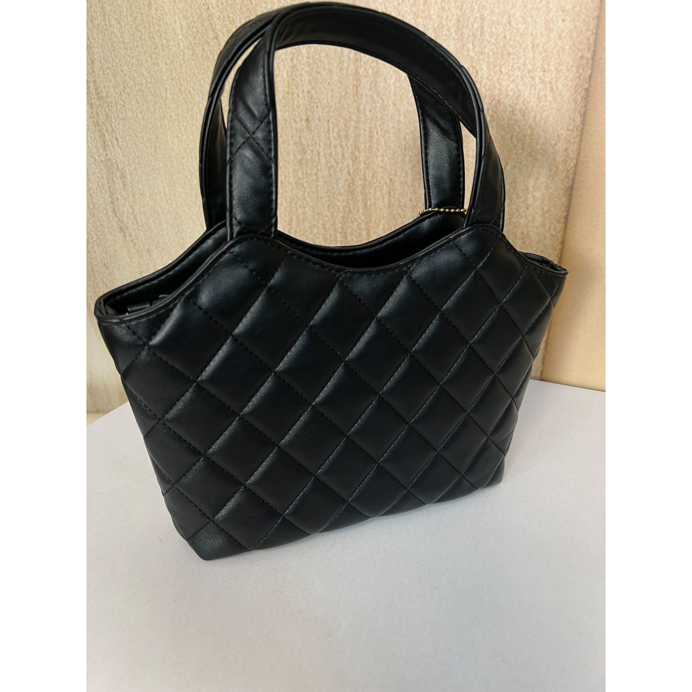 TOLEX2025新款手工时尚百搭女包小袋手提购物黑色