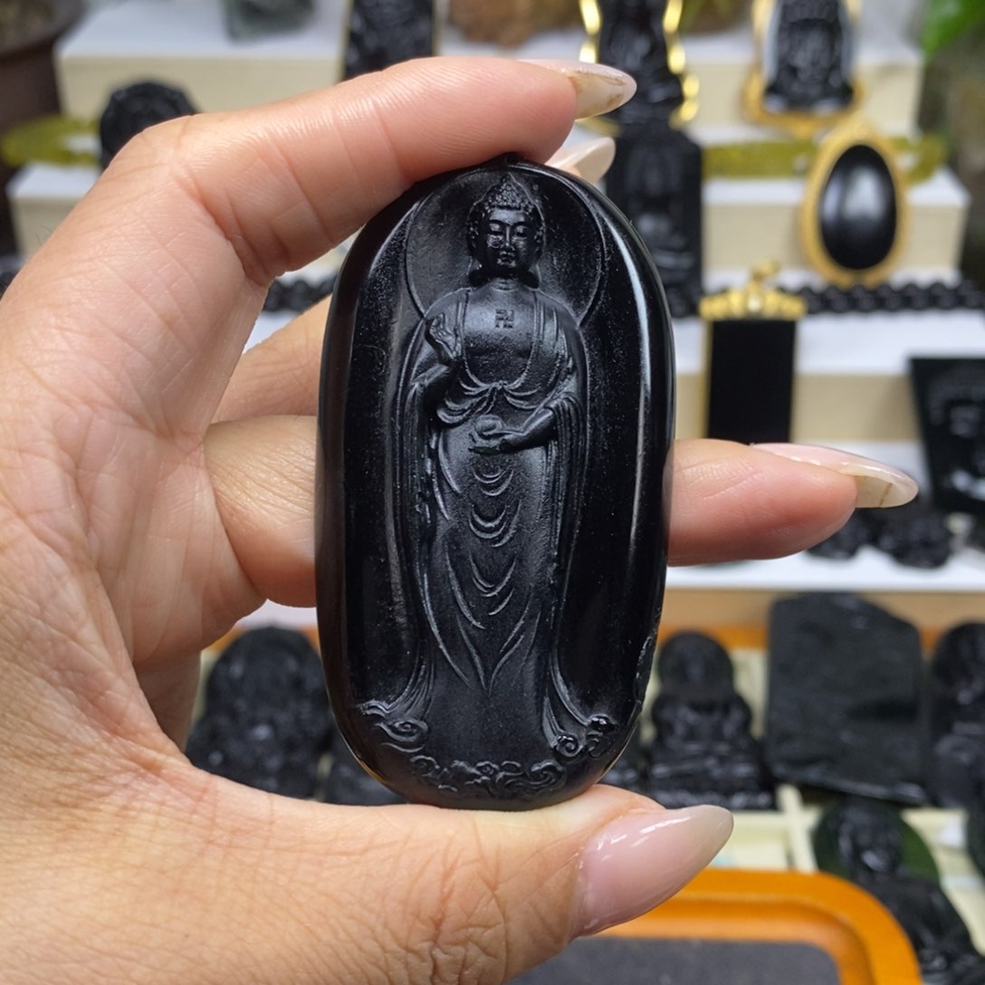 蛇纹石玉吊坠未镶嵌喜****傅