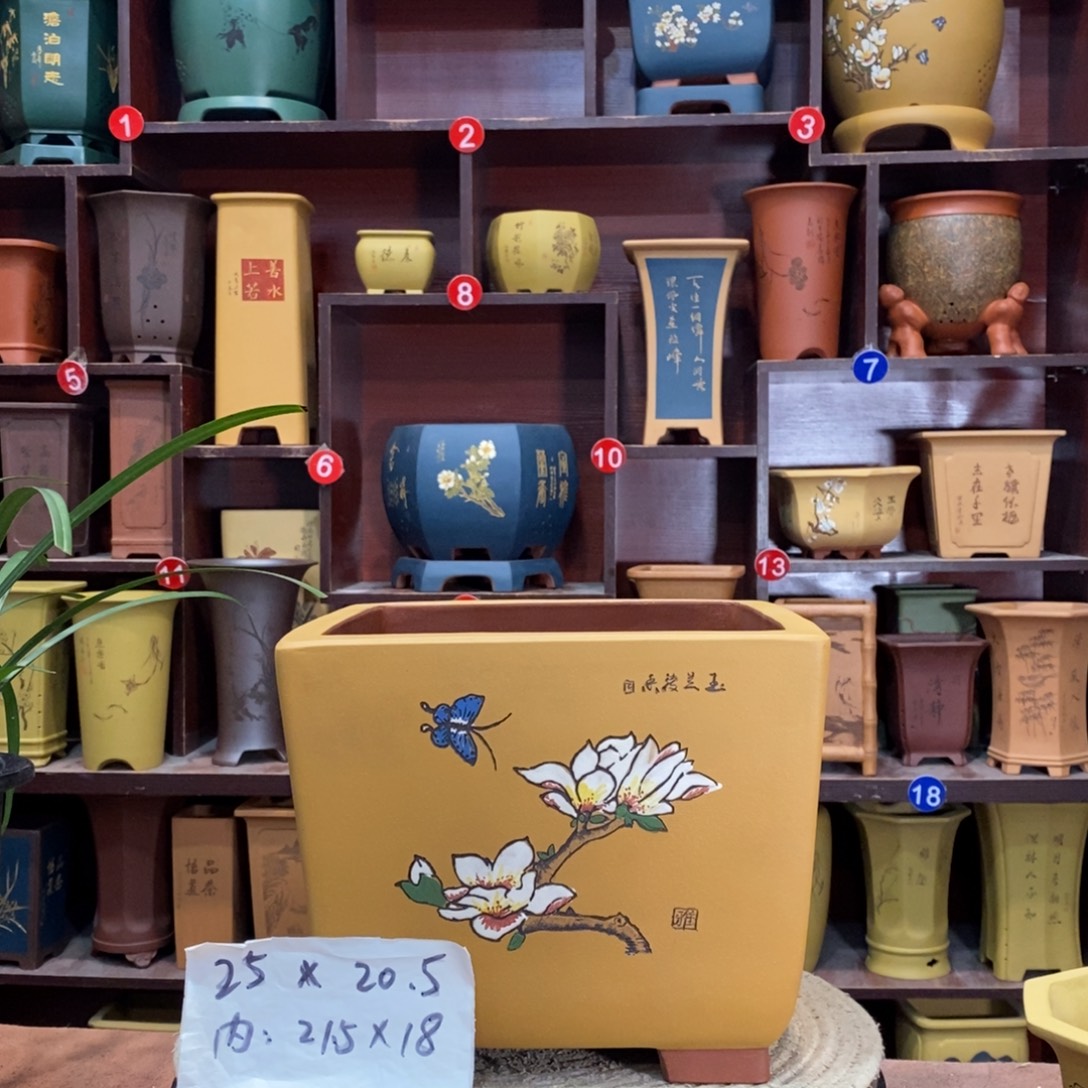 紫砂花盆紫砂花盆