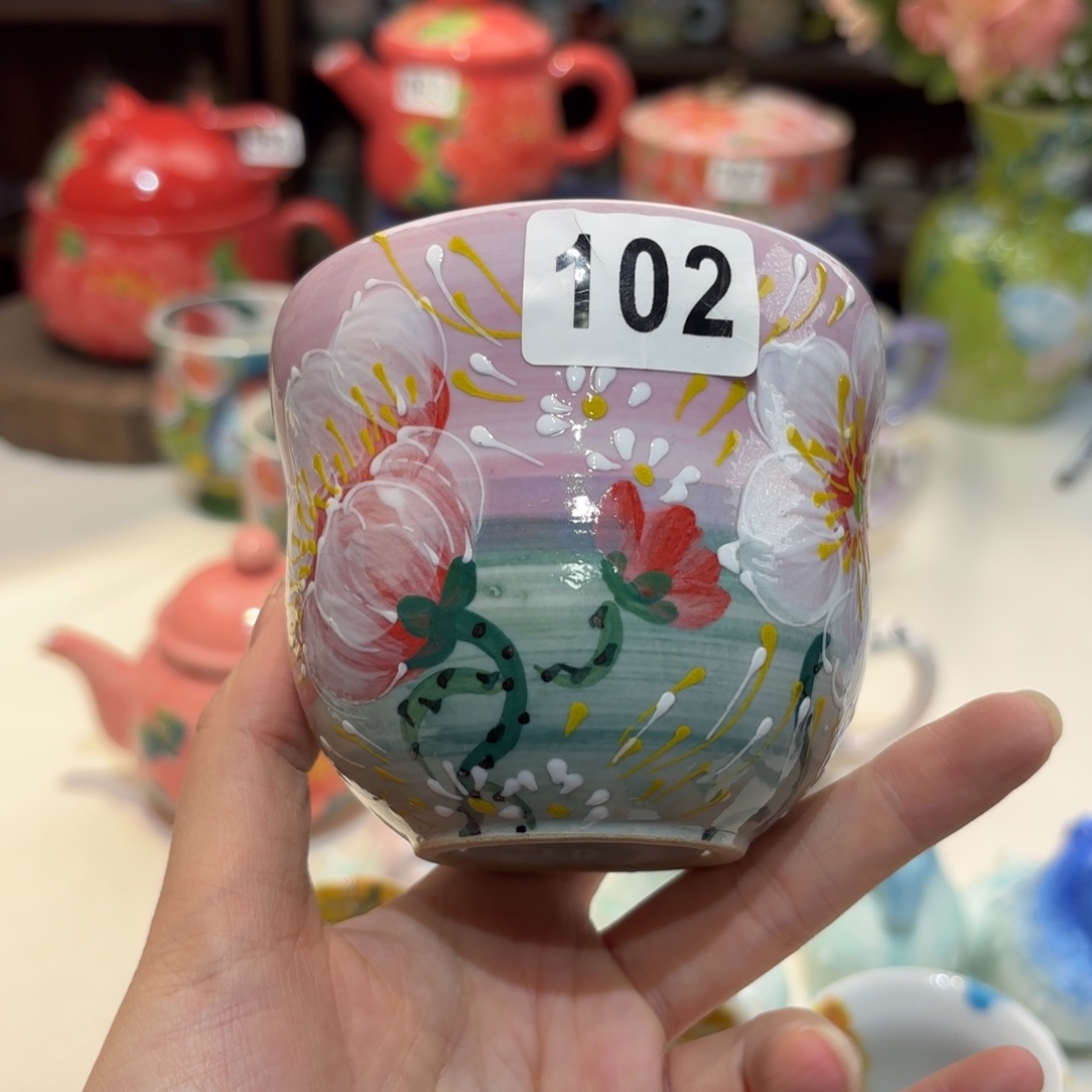 景德镇手绘高温釉下彩陶瓷茶具