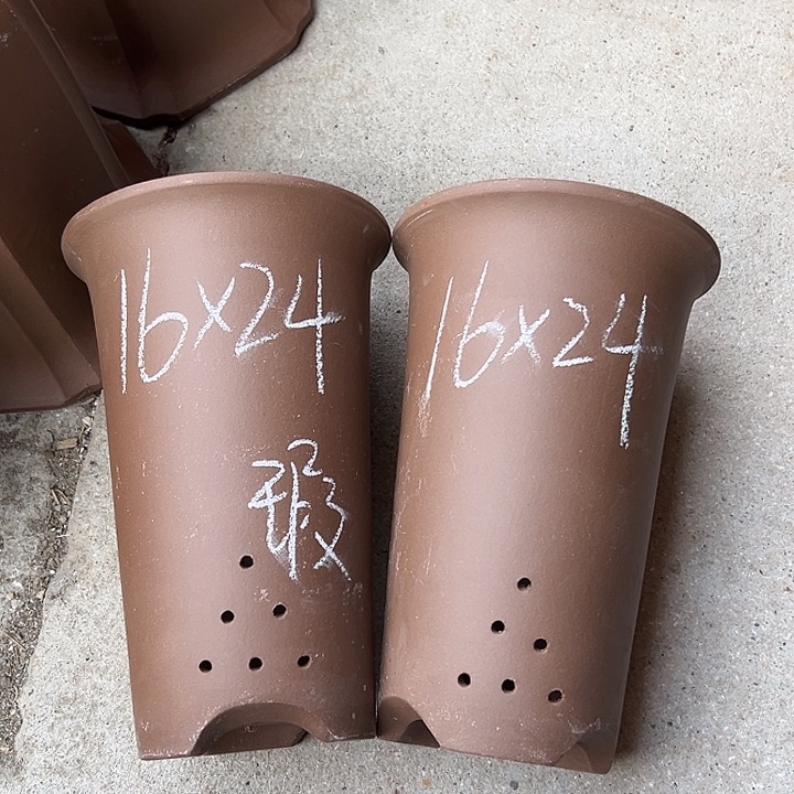 紫砂花盆宜兴紫砂花盆2只