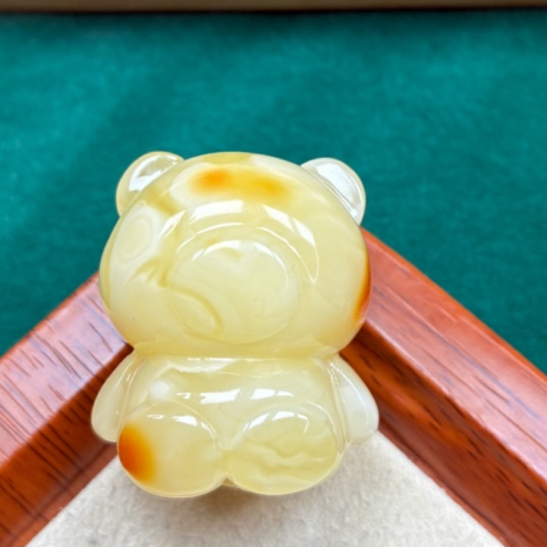 天然琥珀蜜蜡白蜡妖花（抖音基地发货，带证书）