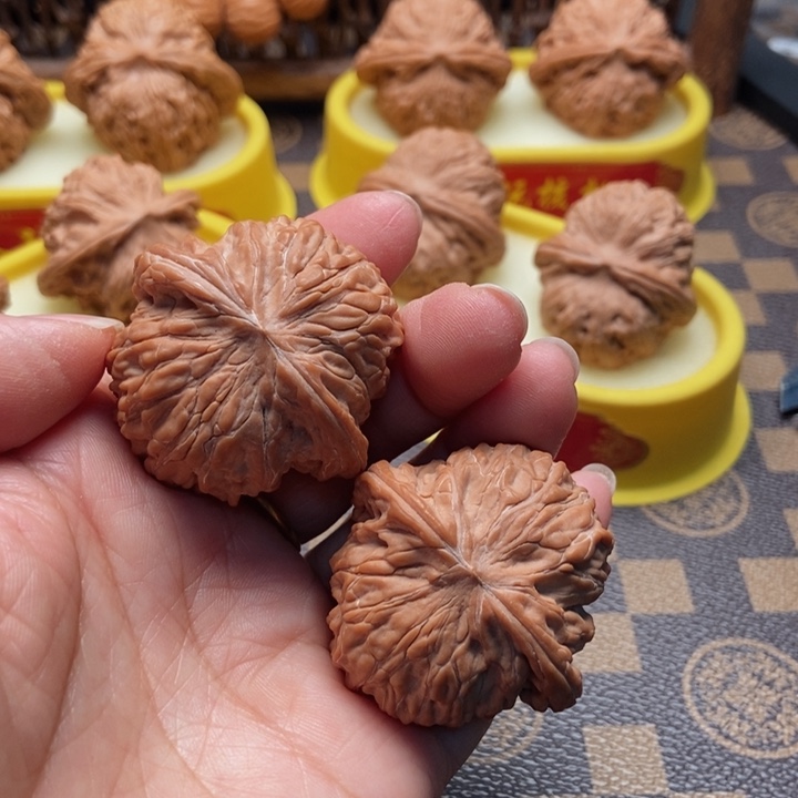 文玩核桃把件41磨盘