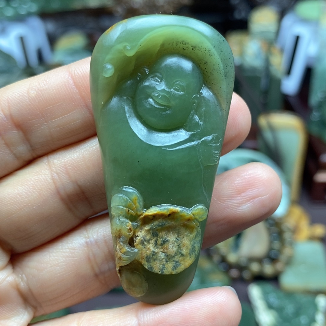 岫岩河磨玉（透闪石质玉）未镶嵌颈饰