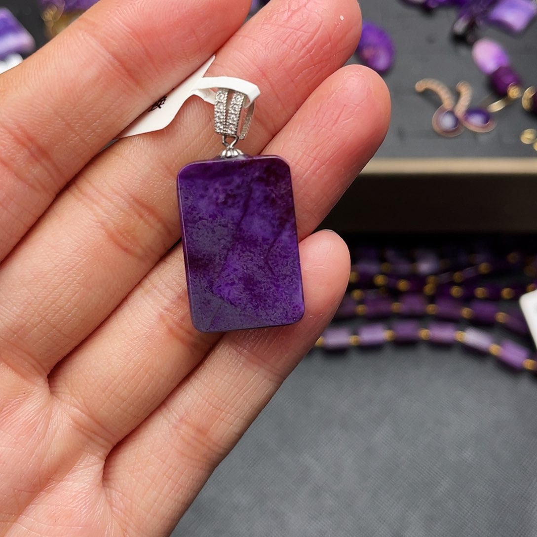 苏纪石（舒俱来）吊坠银S925镶嵌