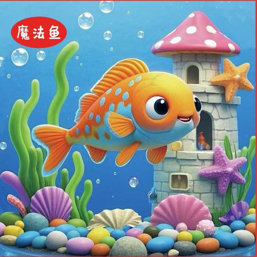 魔法鱼盒 儿童diy 可孵化鱼卵 活体鱼 科学实验