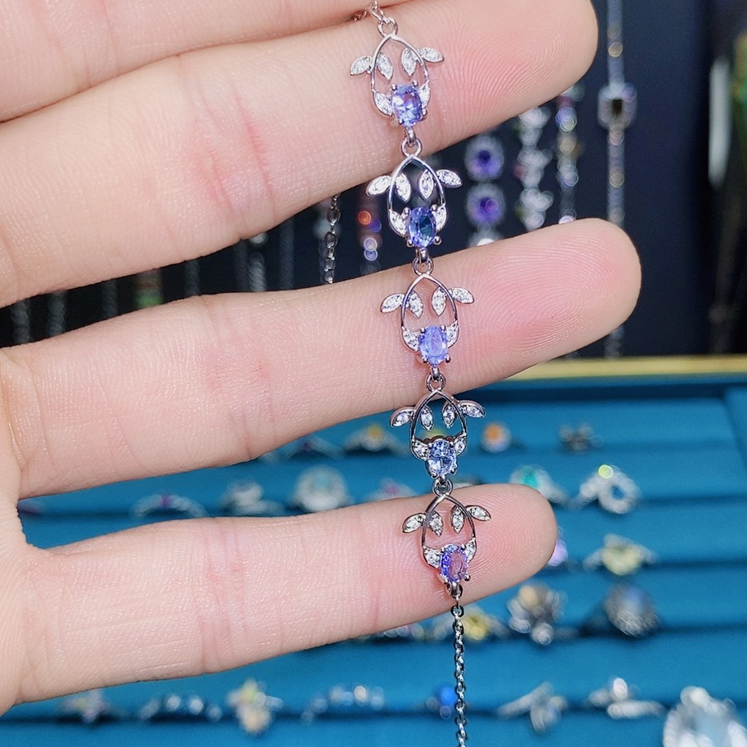 紫晶珠宝半成品银S925镶嵌