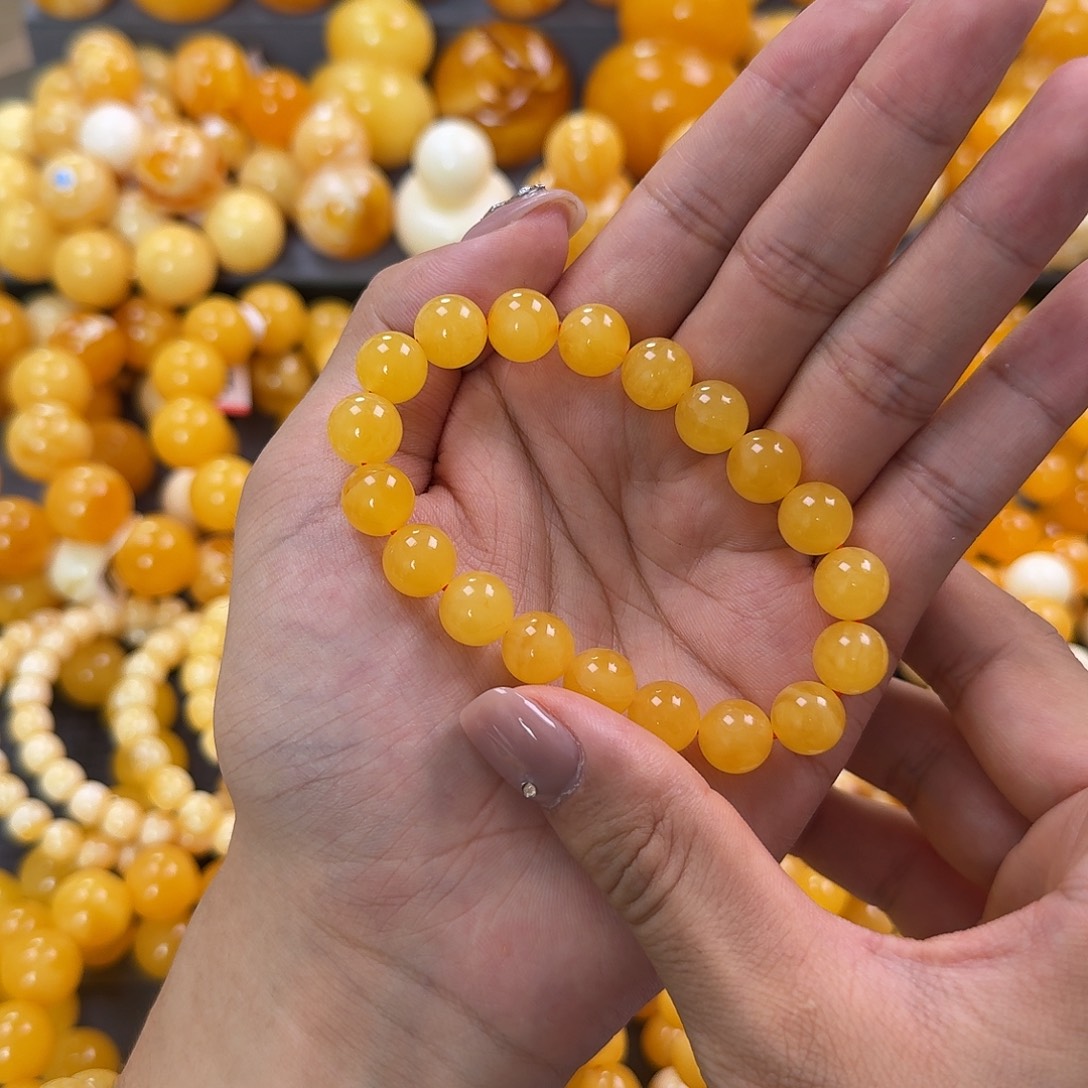 蜜蜡未镶嵌珠宝奇石10mm