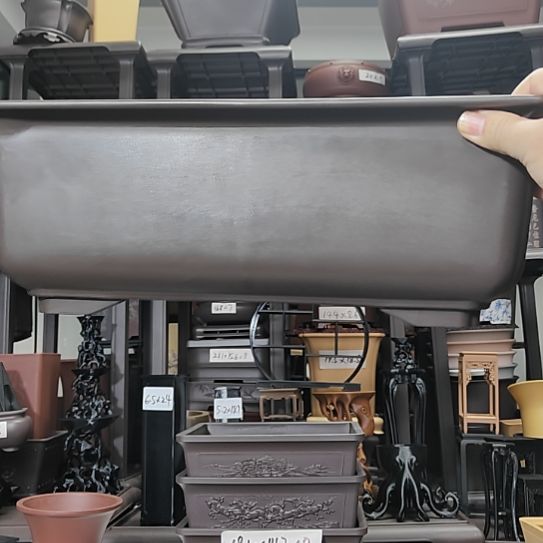 瑶***堂5只40*30*14马槽盆紫檀色