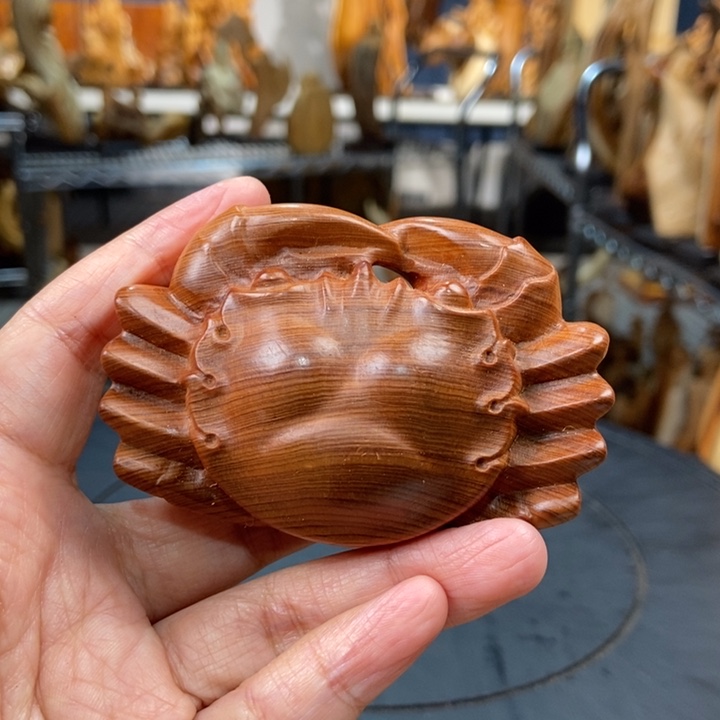 柏木（崖柏）手把件螃蟹