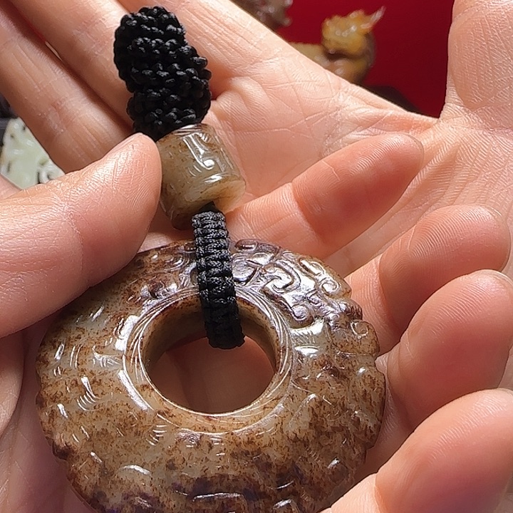 和田玉车挂未镶嵌