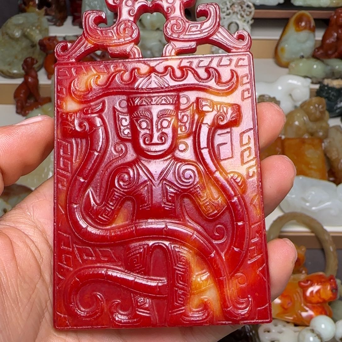 皇***勒和田玉未镶嵌挂件