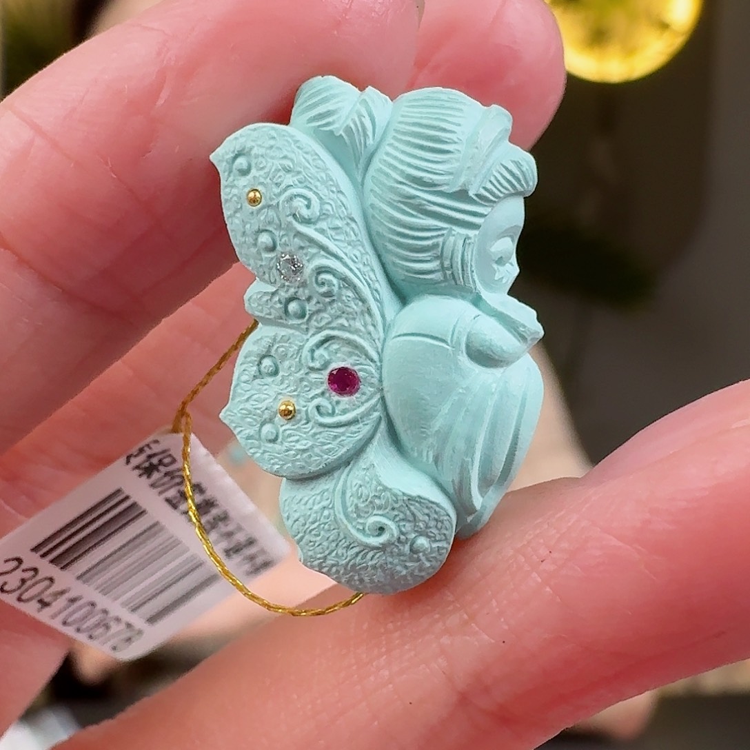 绿松石珠宝奇石未镶嵌