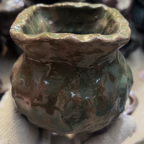 红陶粗陶花盆手工