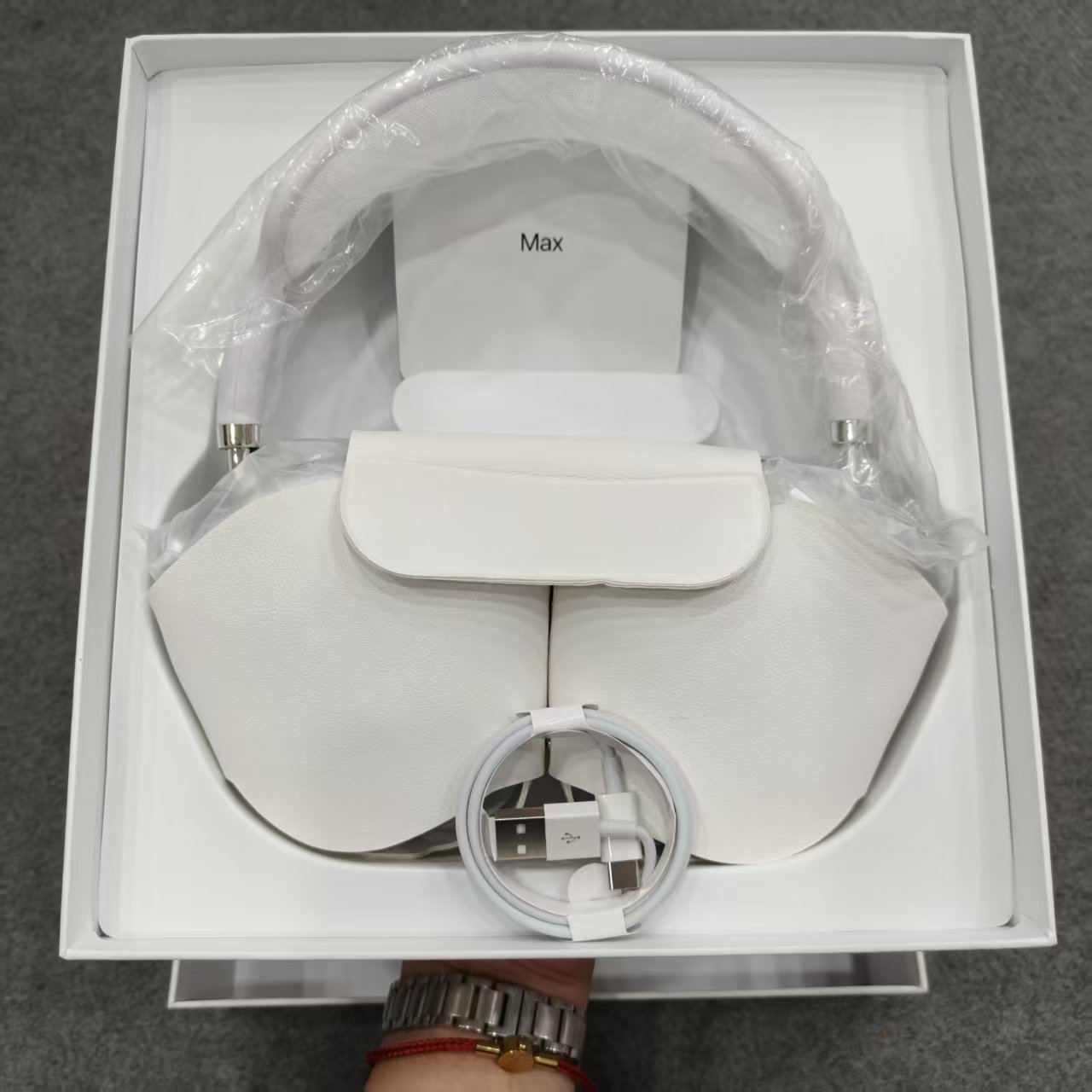 无塑封清货！银色 音乐运动耳机 玩具模型