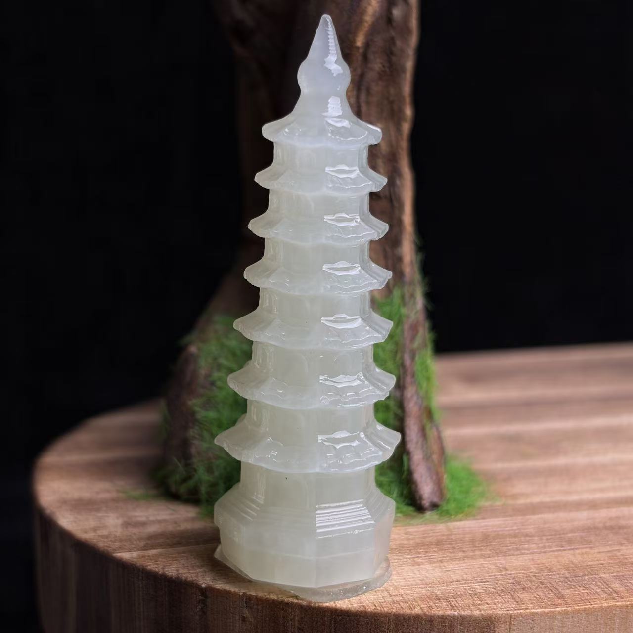 文昌塔摆件和田玉S011