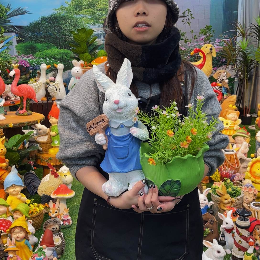 红陶花园庭院摆件&000&