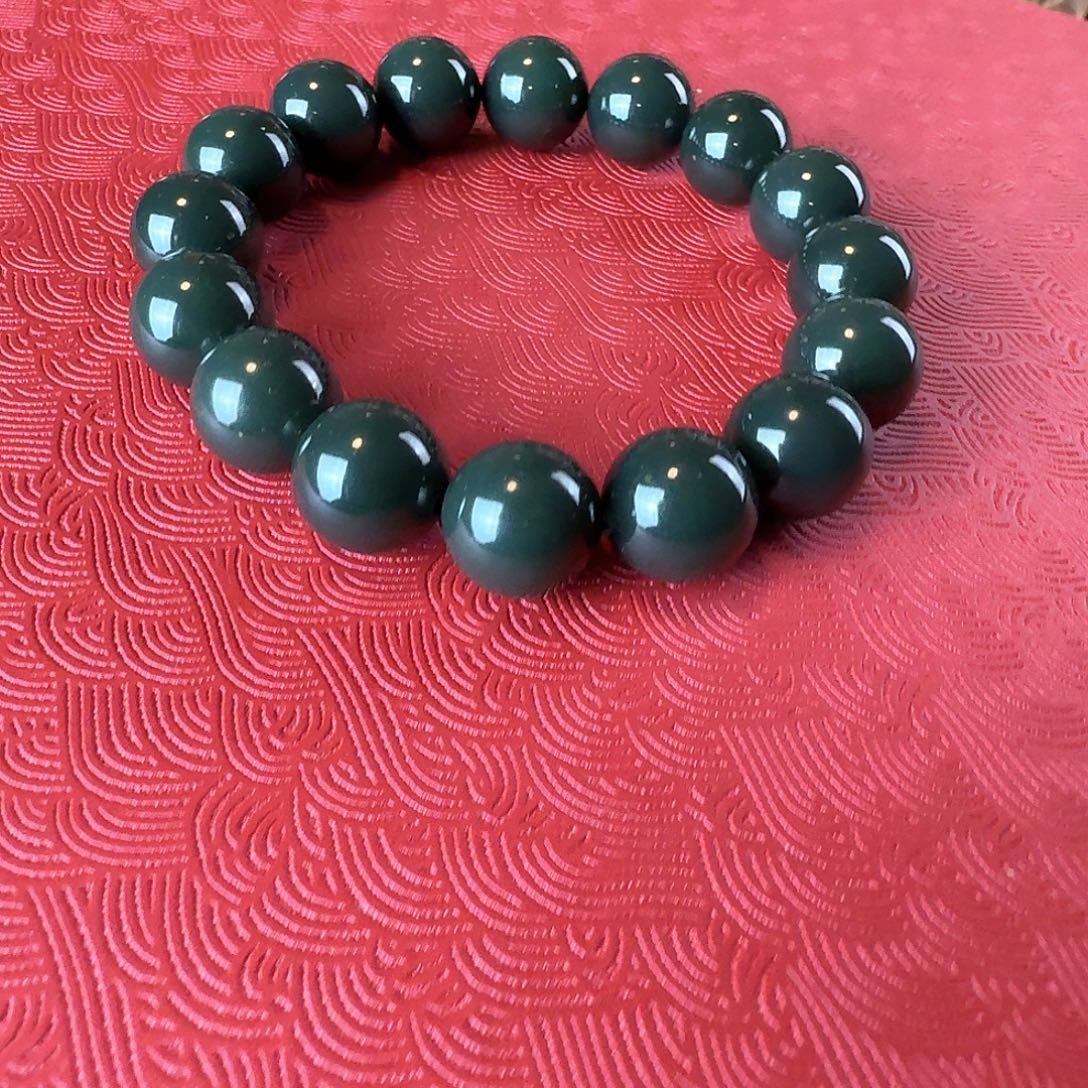 和田玉（青玉）未镶嵌手链