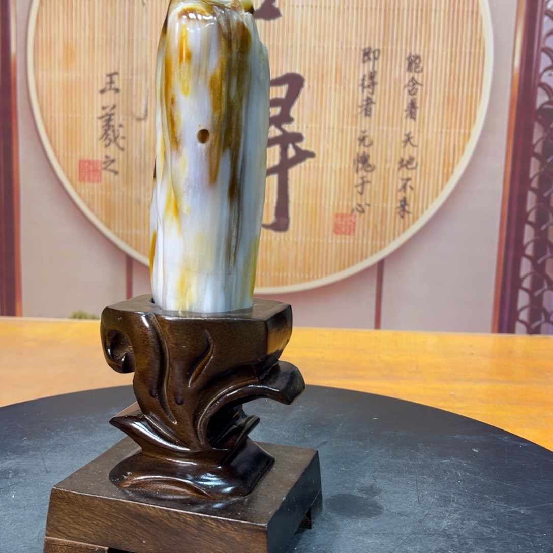 硅化玉（树化玉）未镶嵌摆件