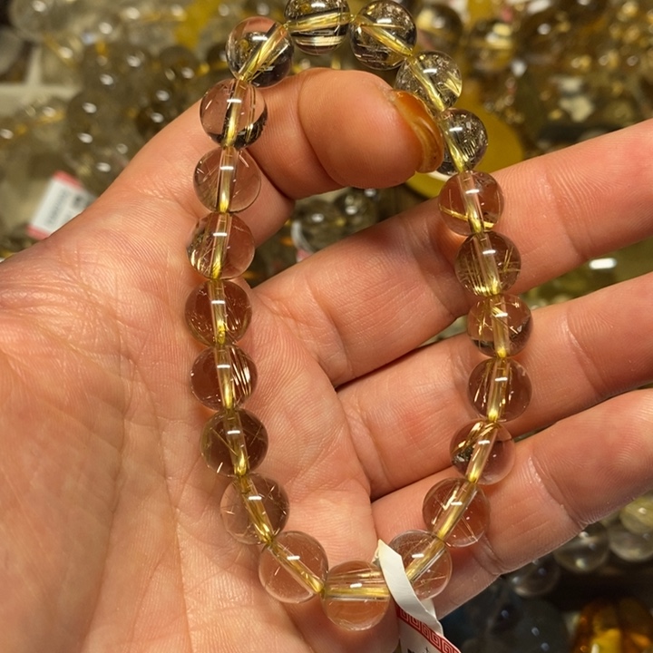 啊***呀发晶手链未镶嵌天然钛晶