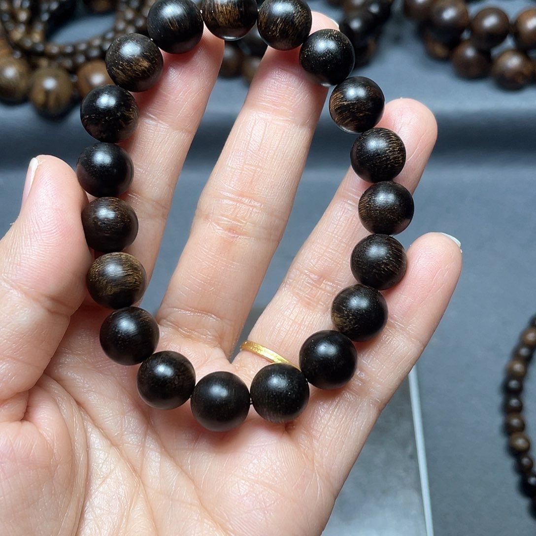 沉香手串小***白棋瘤疤1.0