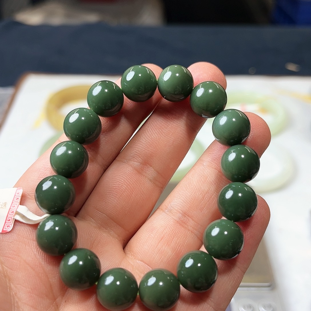 和田玉未镶嵌手链65