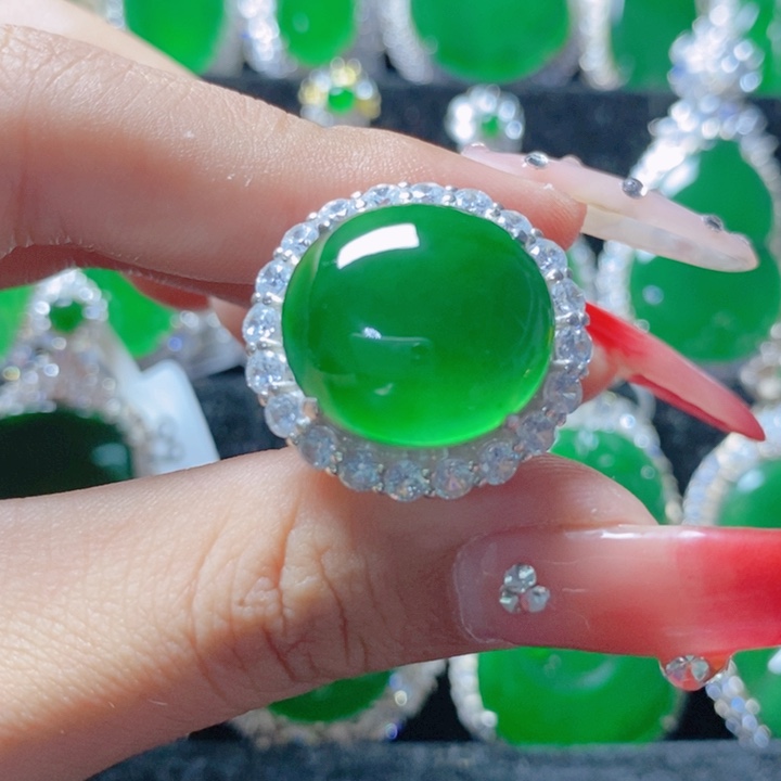 翡翠颈饰银S925镶嵌凯*