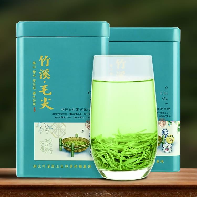 2024明前新茶春茶湖北十堰竹溪毛尖茶叶炒青茶叶清香味浓头芽绿茶