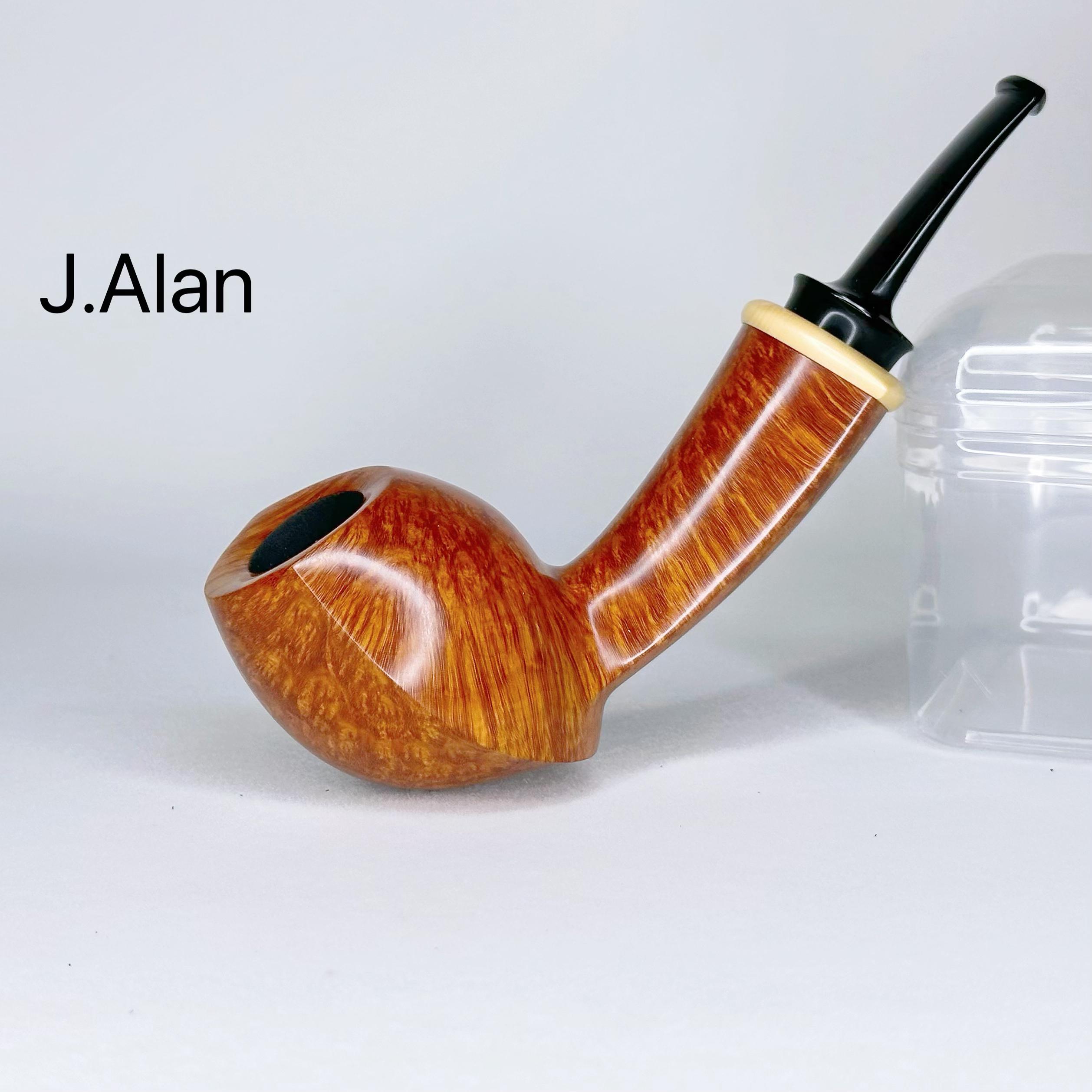 美国J.Alan杰夫阿兰 自由盾牌斗型石楠木手工烟斗