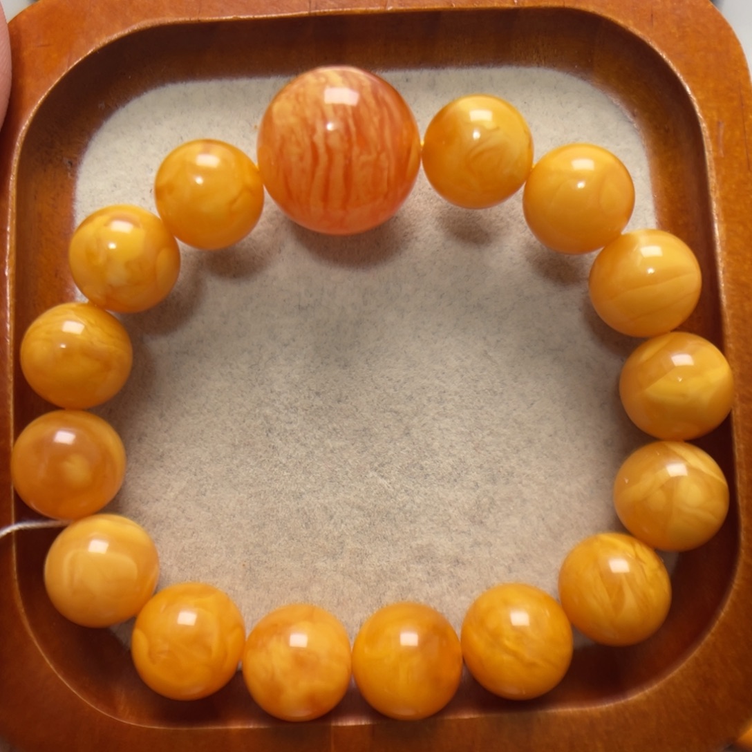 蜜蜡未镶嵌手串蜜蜡