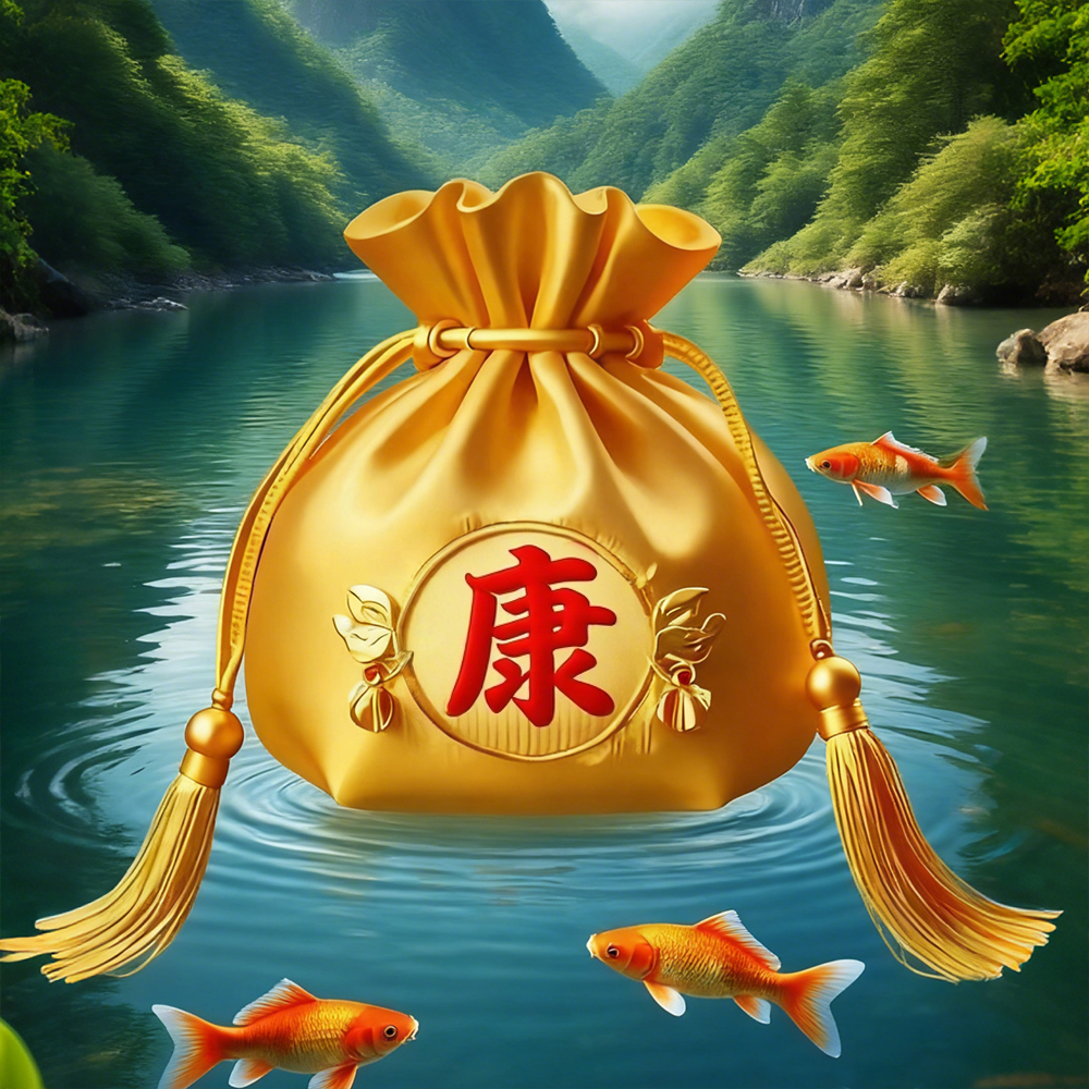 2号 康康 【瑞辰】  手绘  荷包挂饰
