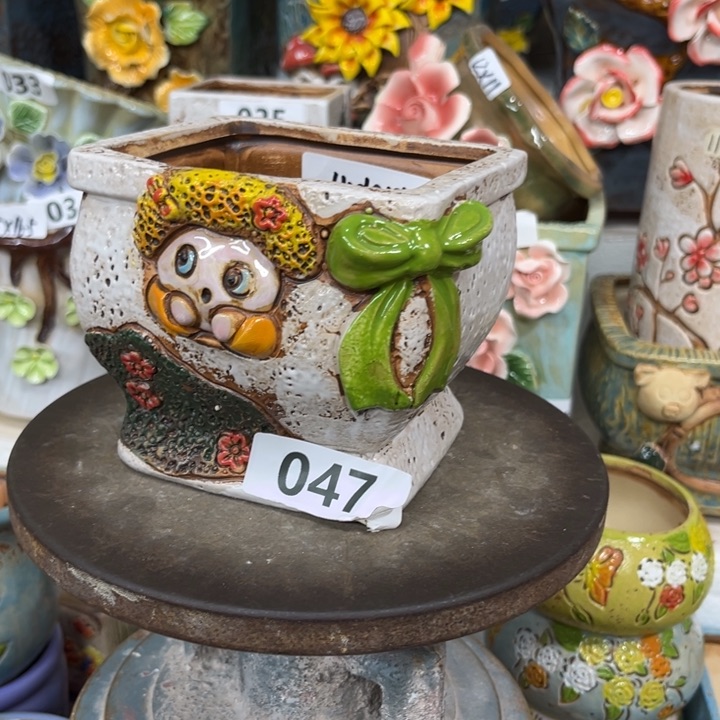 紫砂花盆粗陶材质多肉花盆