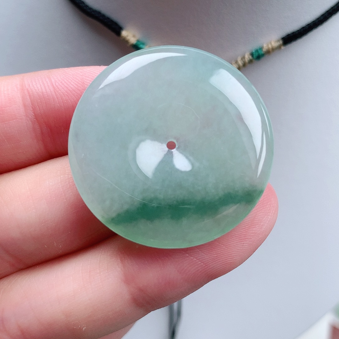 翡翠未镶嵌颈饰平安30-5.1