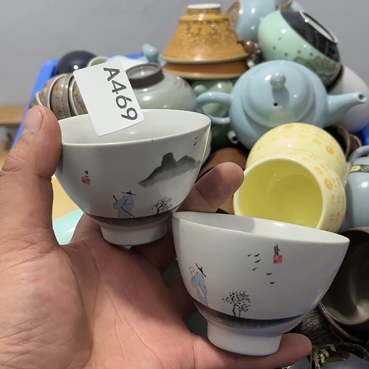 茶具默认微瑕瓷器、茶具、壶、摆件，介意勿拍 