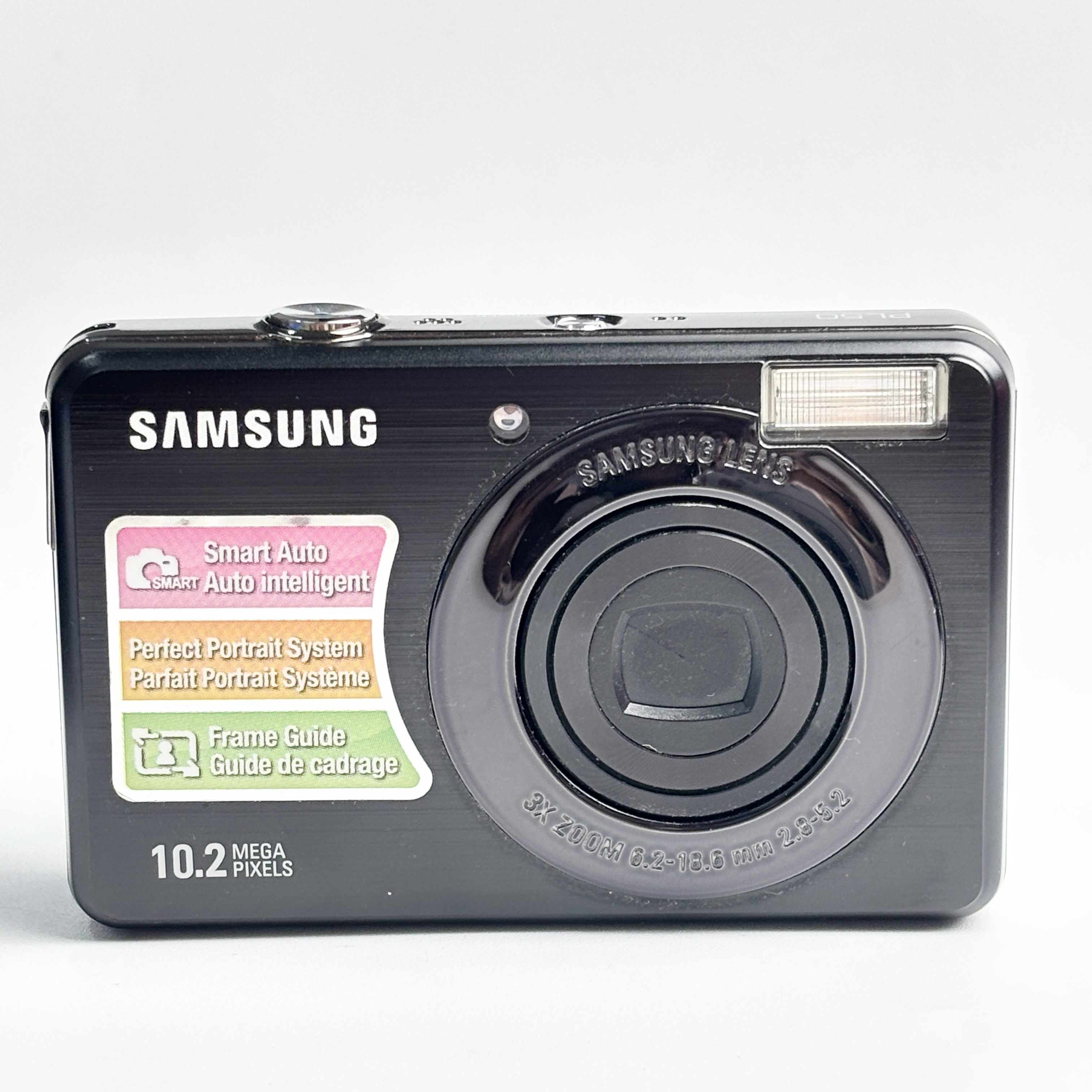 95新 Samsung/三星 pl50黑色1020万3倍变焦复古ccd带美颜