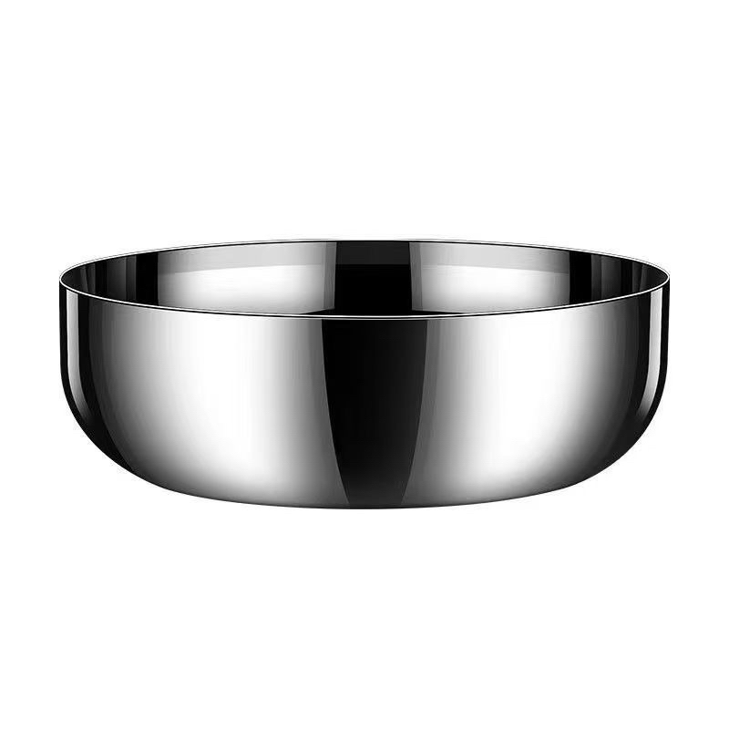 亮光32cm不锈钢和面盆洗菜盆水果盆火锅盆电磁炉可用