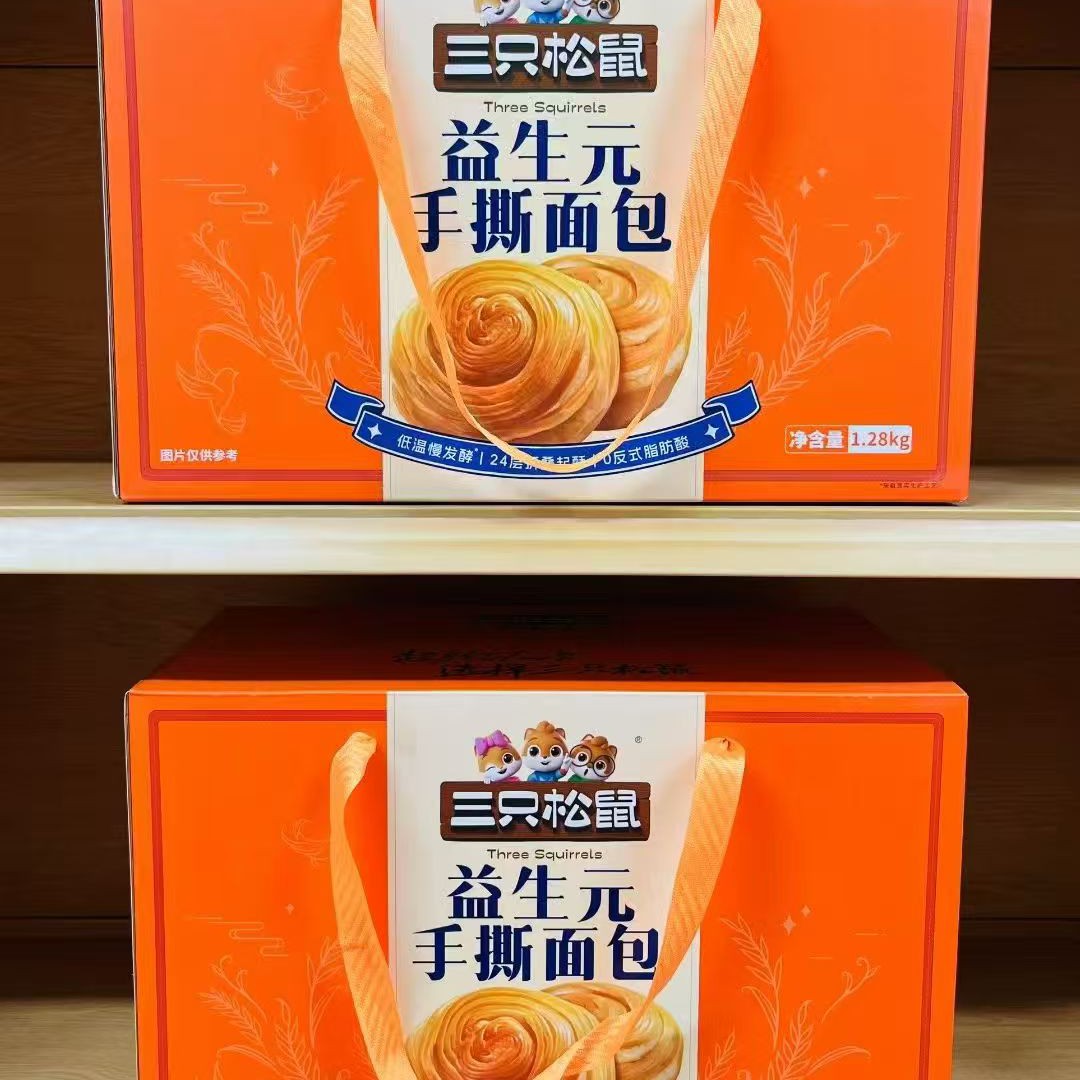 三只松鼠益生元手撕面包