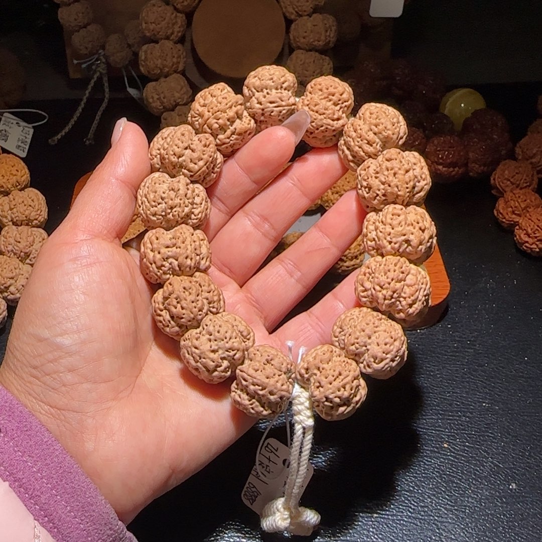 吊坠金刚菩提26雪花扇面定制正桩