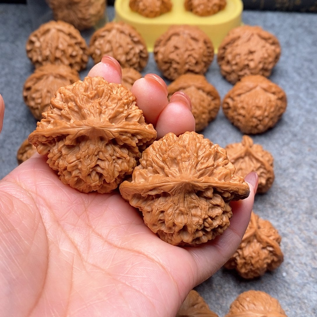 文玩核桃把件精品官帽48全品