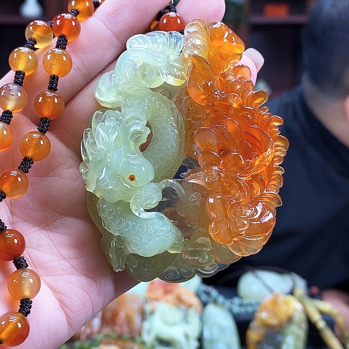 蛇纹石玉吊坠未镶嵌N*✨