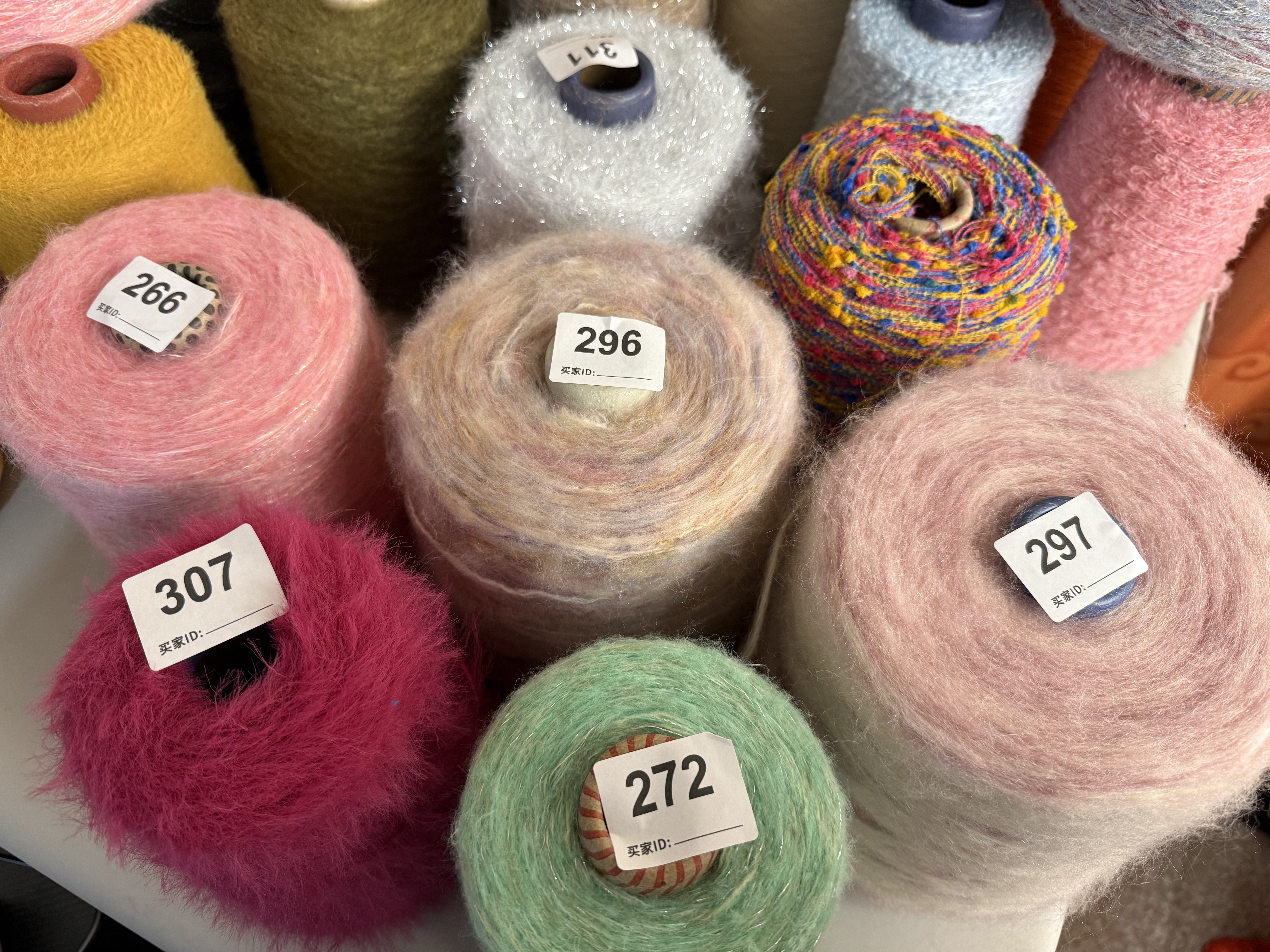 手工编织  长段染喷毛手编 亲肤