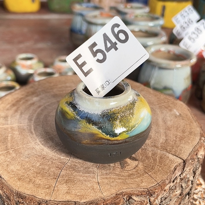 紫砂花盆小手雷 内口2.3