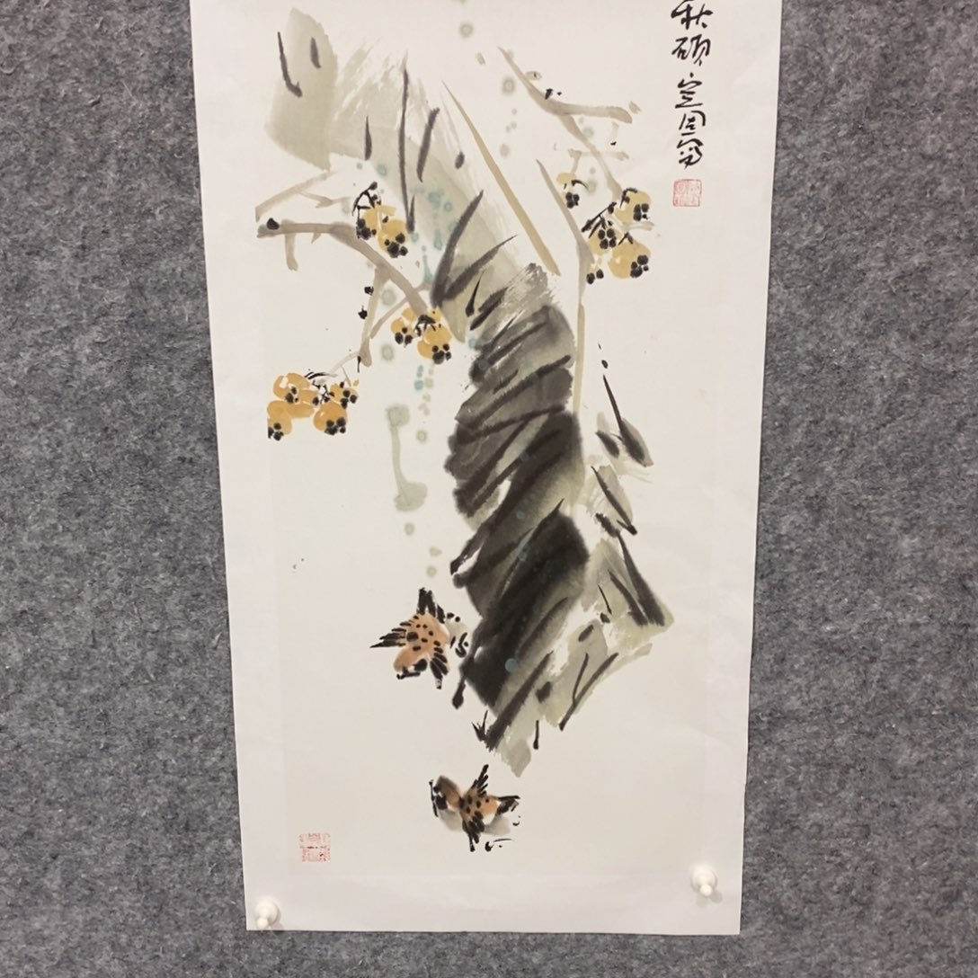 国画尚定固国画花鸟作品