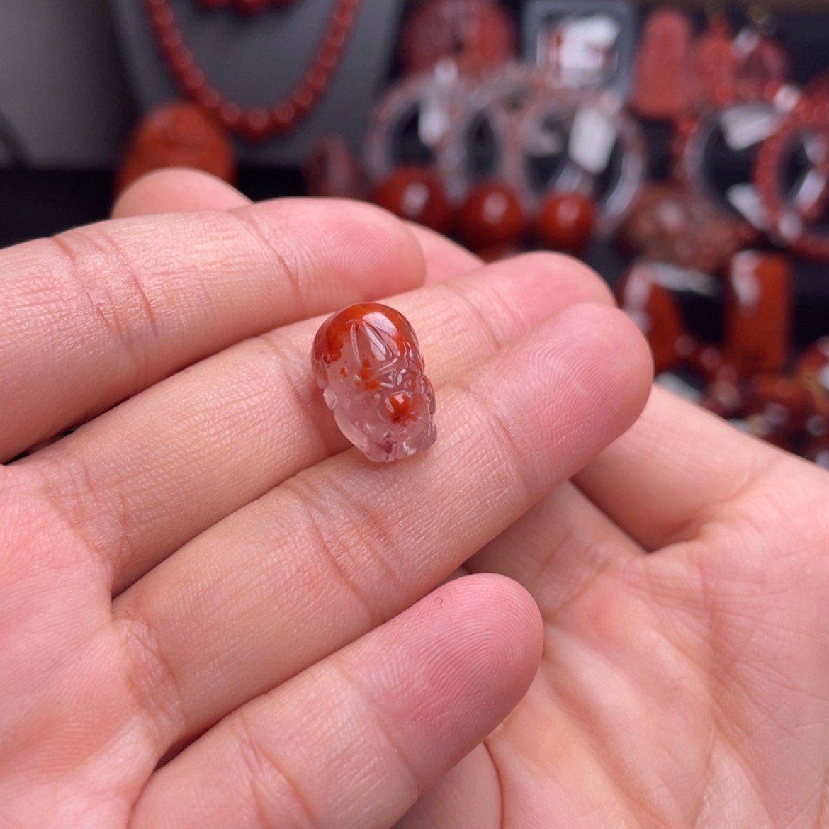 【闪购商品】未镶嵌高冰貔貅南红玛瑙5**o