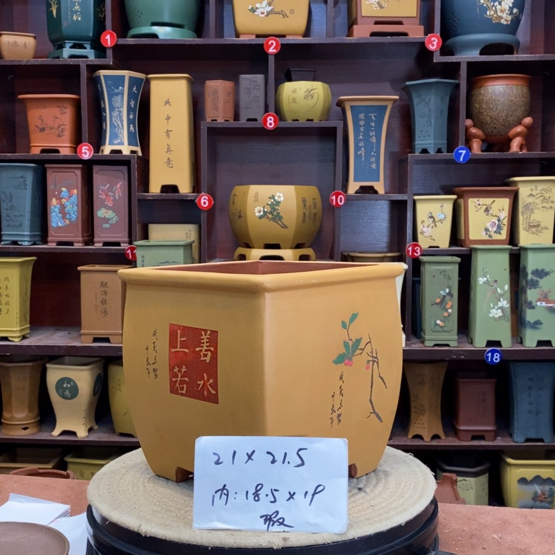 紫砂花盆紫砂花盆