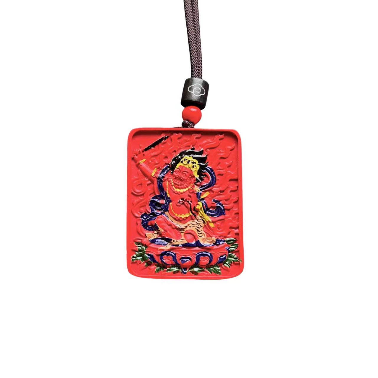 朱砂辰砂方牌吊坠（赠绳） E06-02