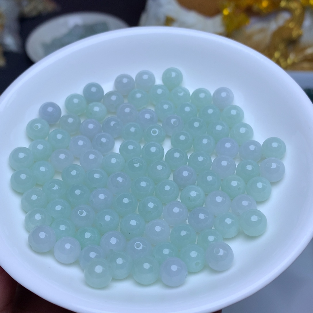 【闪购商品】翡翠手链未镶嵌卡7.3冰晴10个