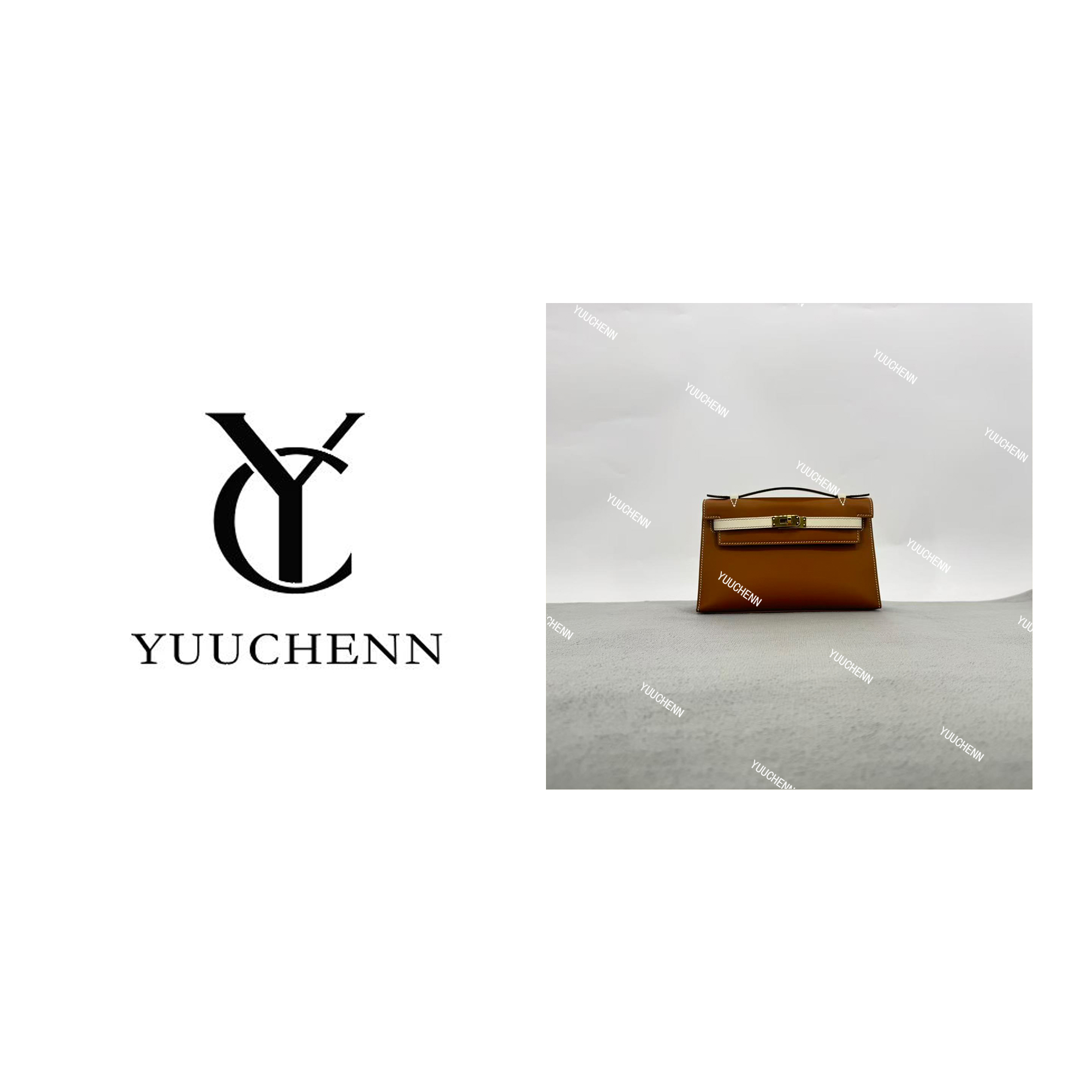 YUUCHENN/【手工定制】 22cm原创设计高定真皮包 HH7946